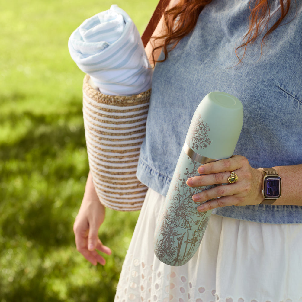 Caskata x High Camp Light Blue Summer Wine Flask image 5