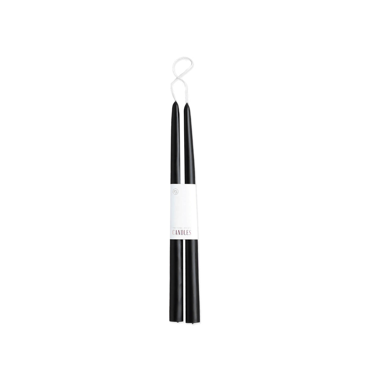 Taper Candles, Set of 2, 12 inch in Black from Caskata