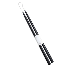 Glamorous 18 inch Taper Candles in Midnight Black, Set of 2 from Caskata