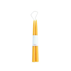 Taper Candles in Marigold Yellow, 12 inches, Set of 2 from Caskata