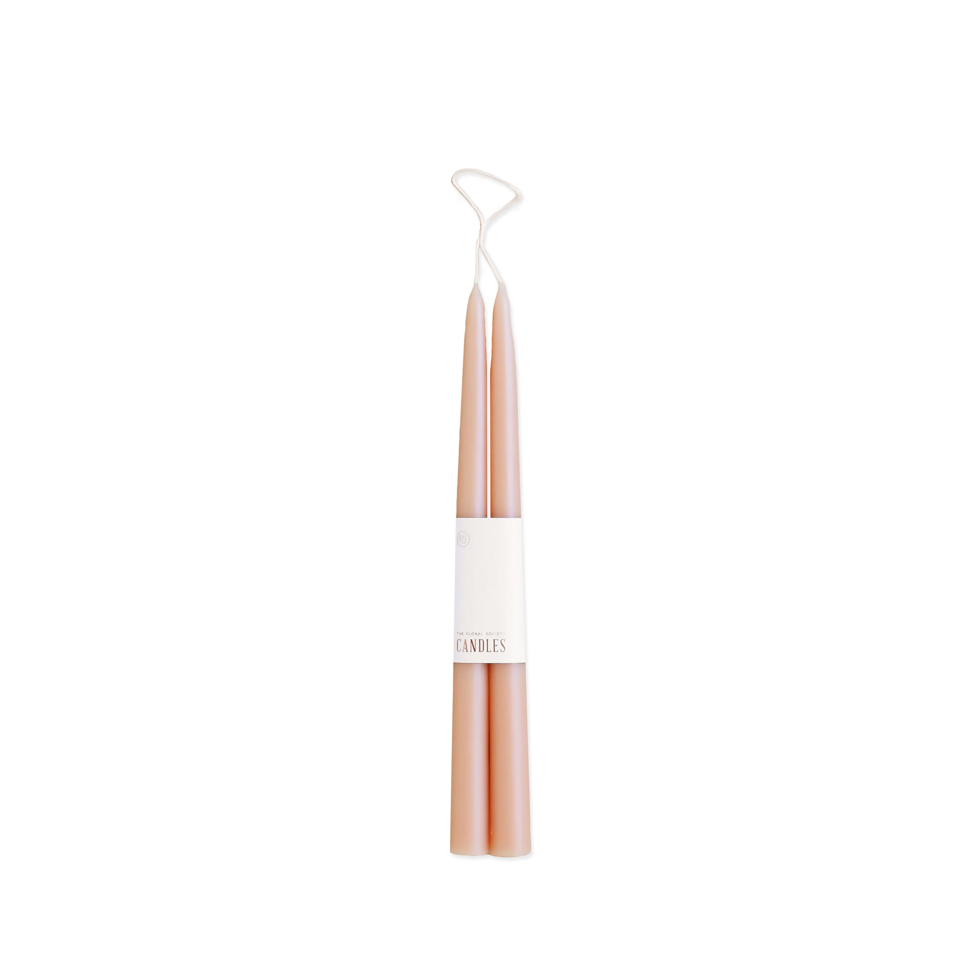 Soft, Petal Pink Taper Candles, Set of 2, 12 inches, from Caskata