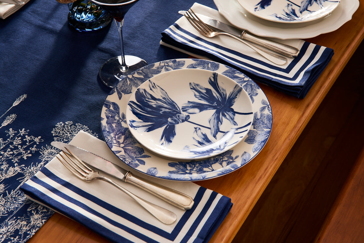 Triple Stripe Dinner Napkins