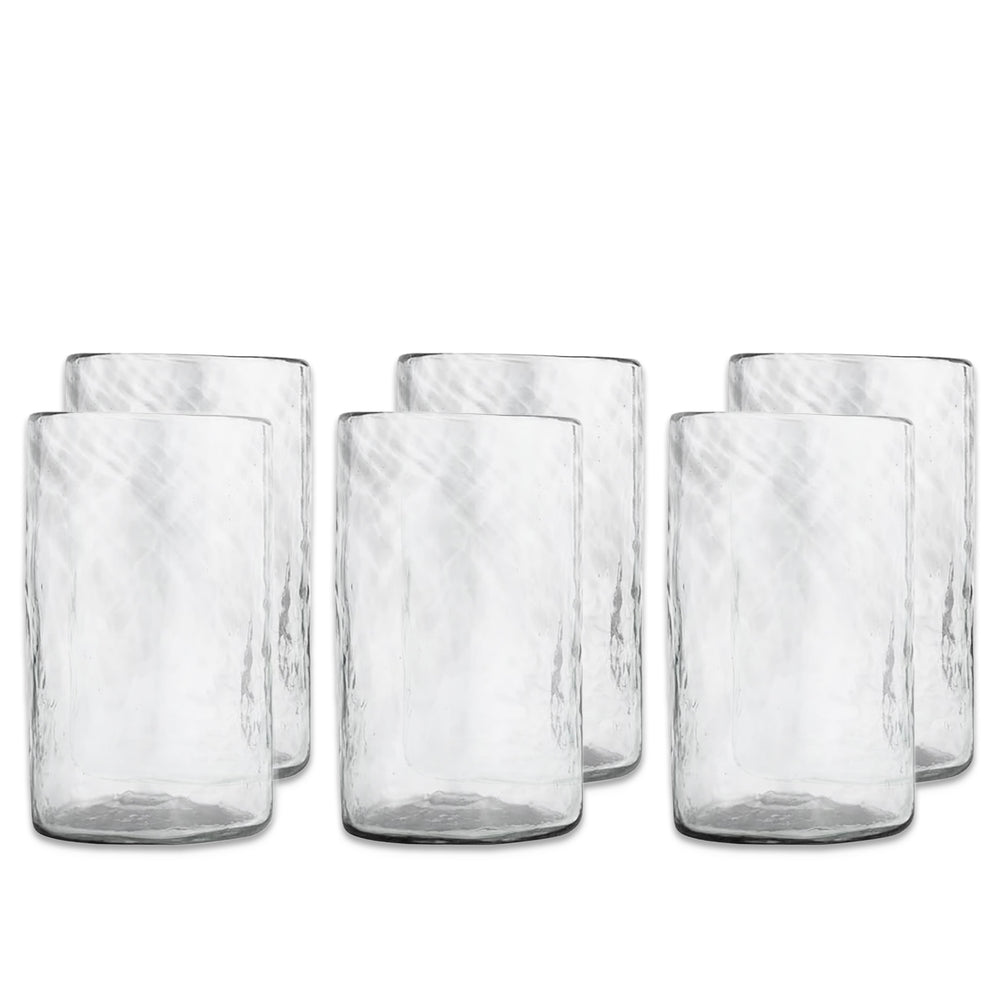 Viento Large Clear Tumblers, Set of 6