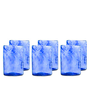 Viento Medium Cobalt Tumblers, Set of 6