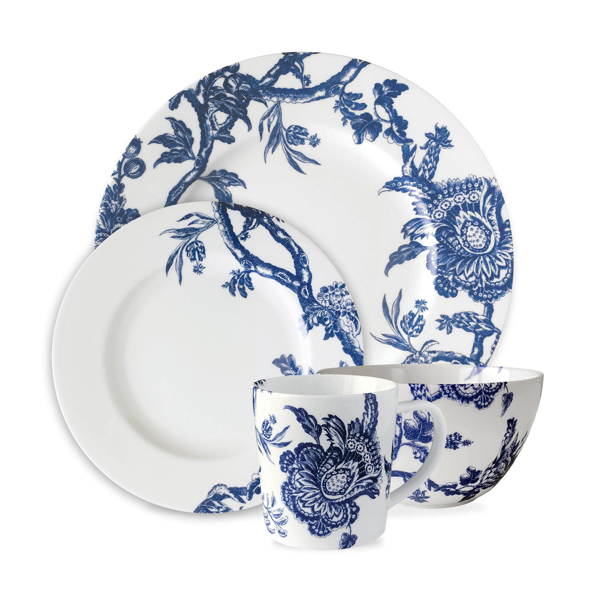 Arcadia 4-Piece Place Setting Blue - Caskata