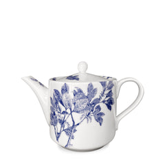 Arbor blue and white bone china teapot from Caskata.