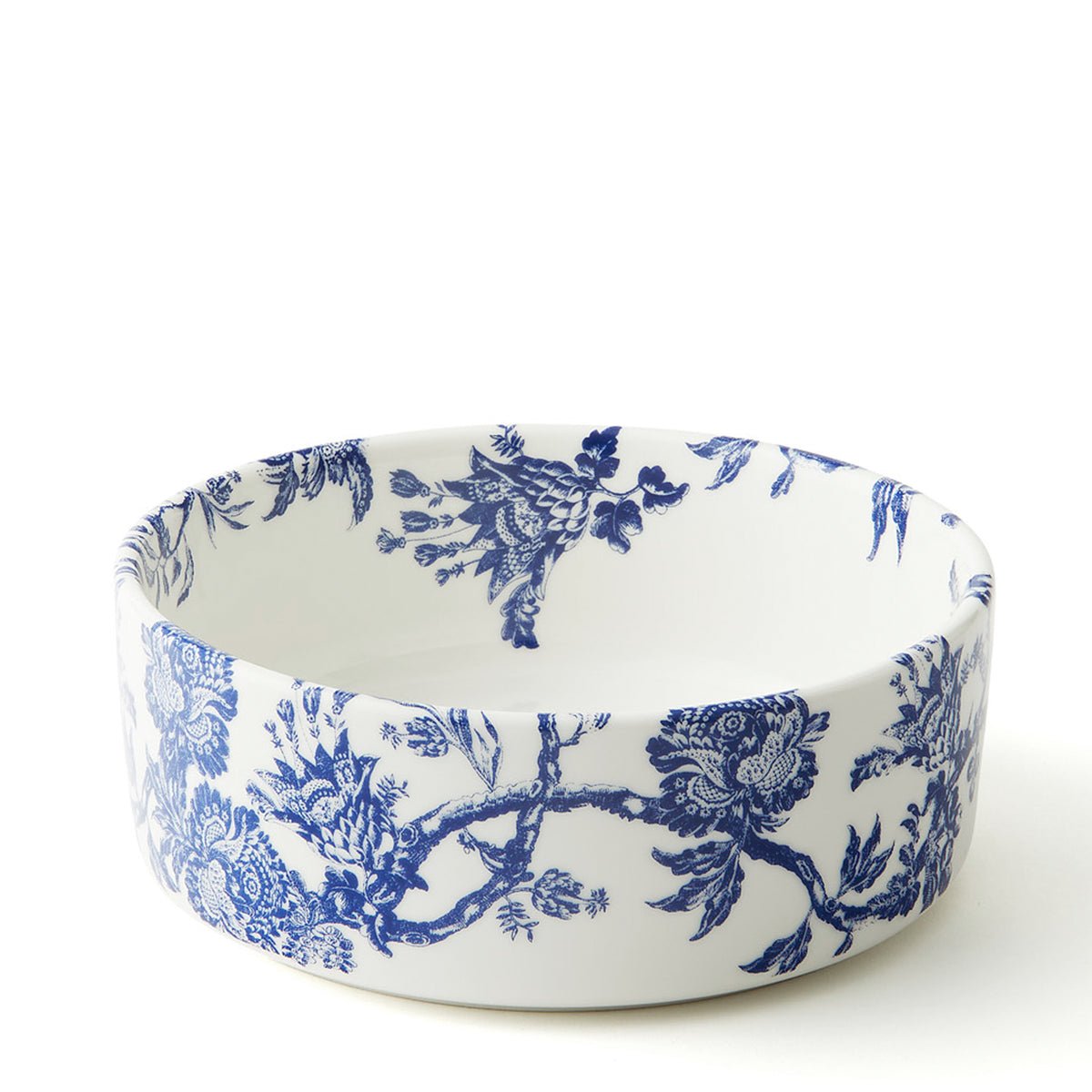 Arcadia blue and white premium porcelain medium pet bowl from Caskata