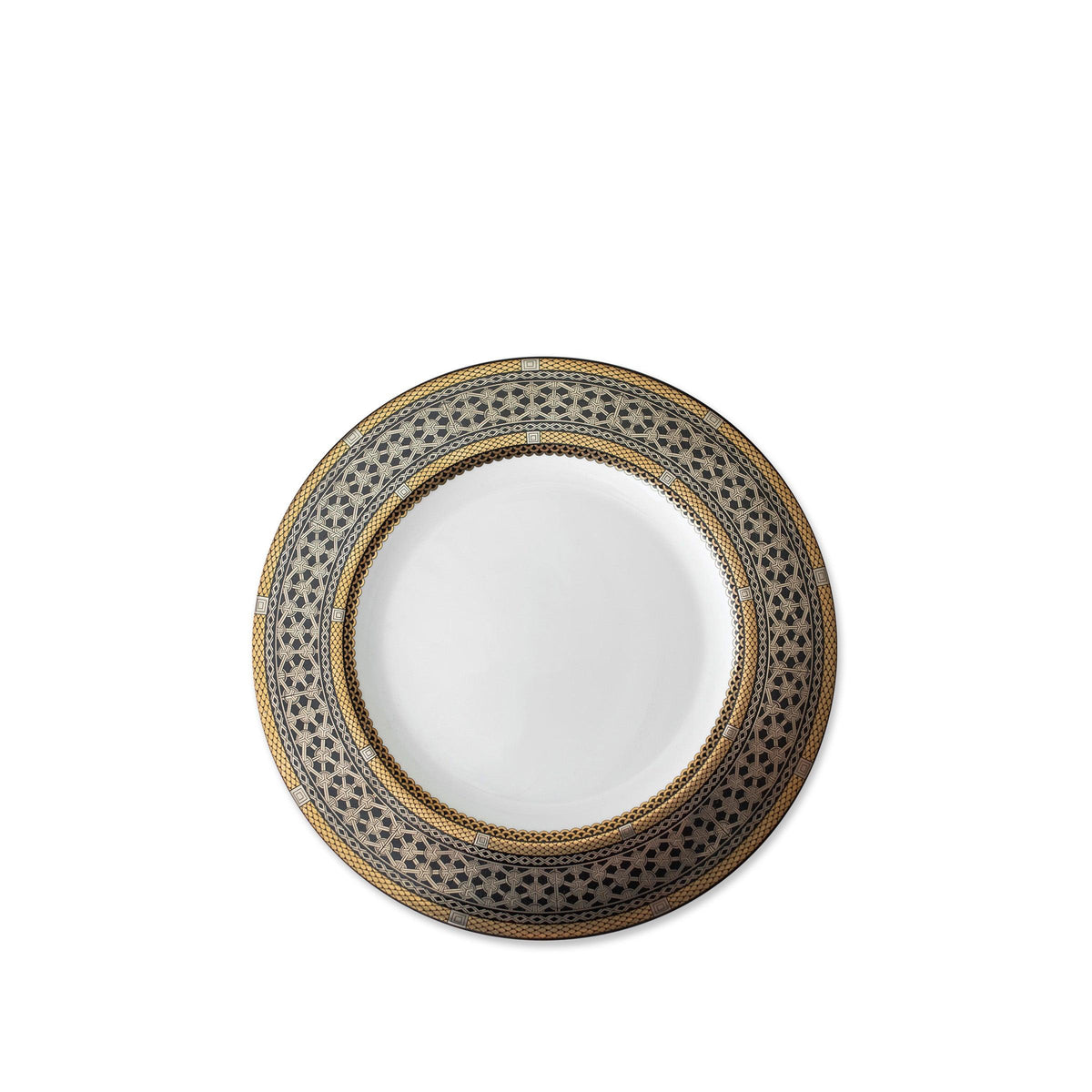 Hawthorne Onyx Gold &amp; Platinum Bread &amp; Butter Plate - Caskata