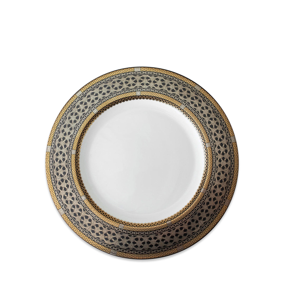 Hawthorne Onyx Gold &amp; Platinum Salad Plate - Caskata