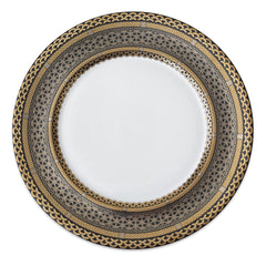 Hawthorne Onyx Gold & Platinum Charger Plate - Caskata