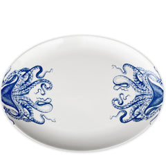 Blue Lucy Medium Coupe Oval Platter - Caskata