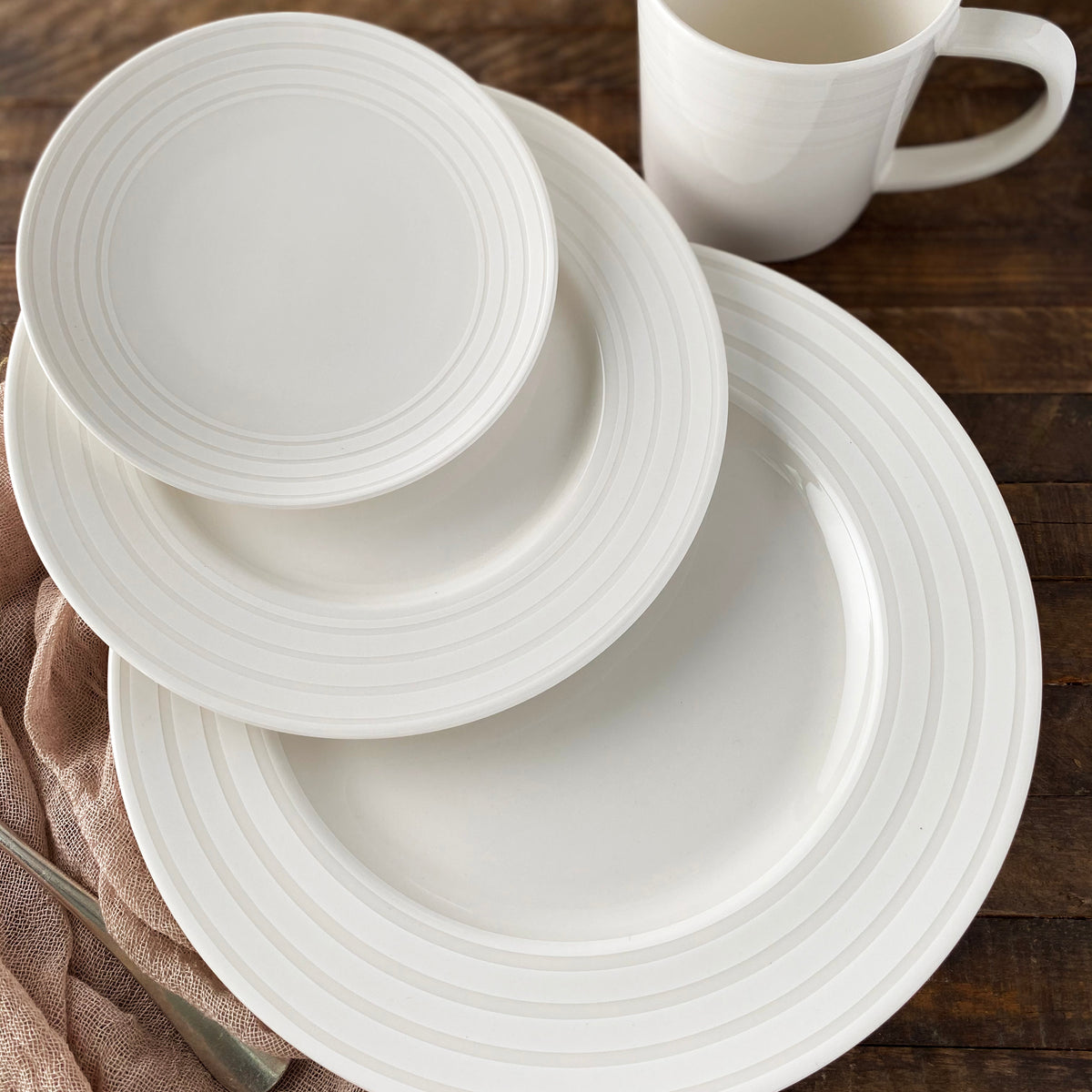 Cambridge Stripe Dinnerware Collection from Caskata