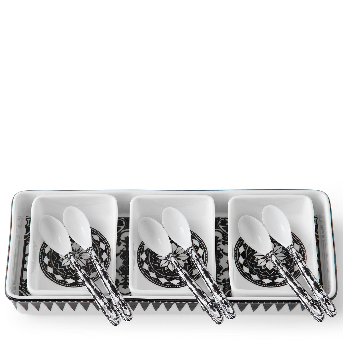 Casablanca Nested Appetizer Tray &amp; Spoon Set - Caskata