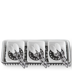 Casablanca Nested Appetizer Tray & Spoon Set - Caskata