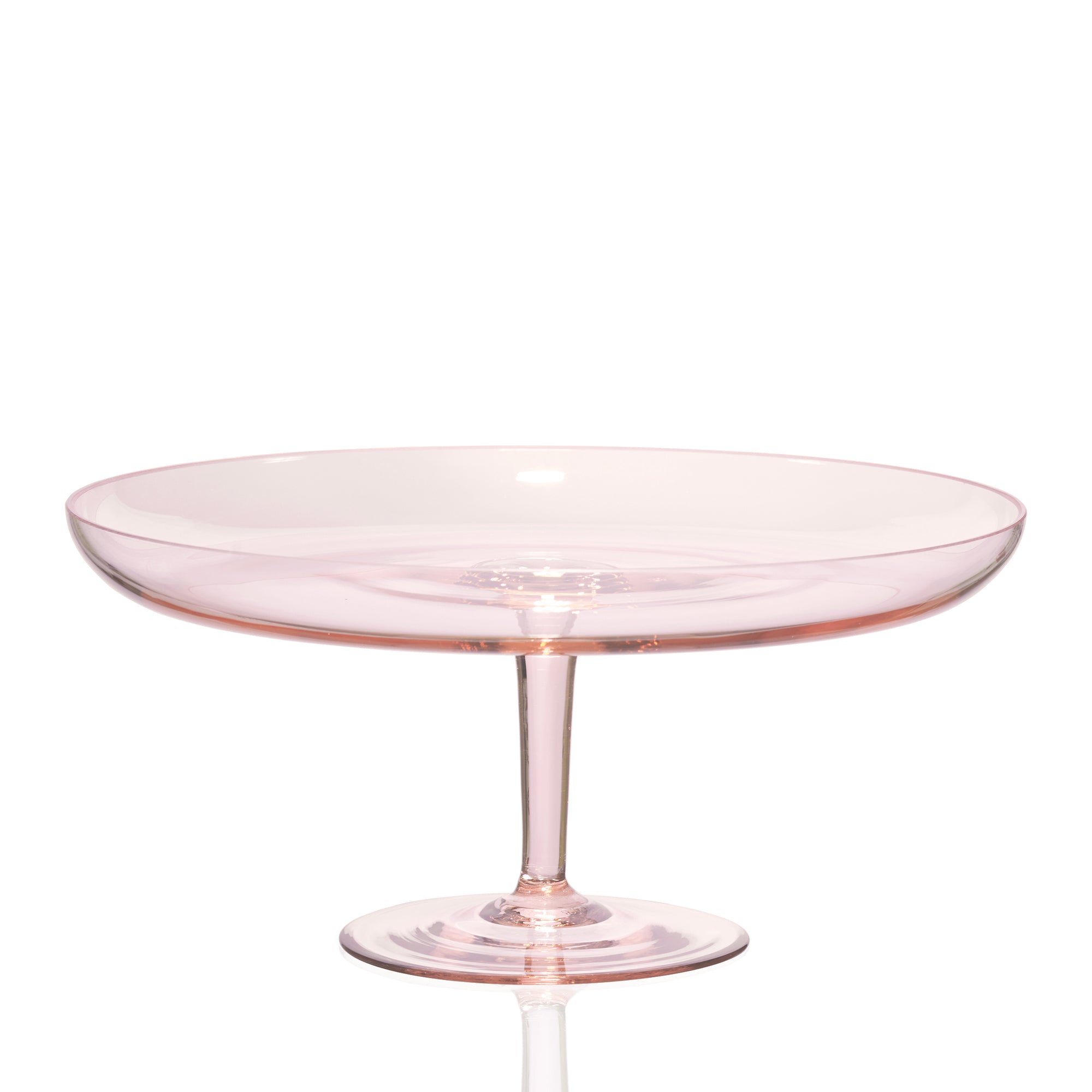Celia rose pink crystal cake stand from Caskata.