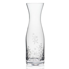 Chatham Bloom etched floral crystal Carafe from Caskata.