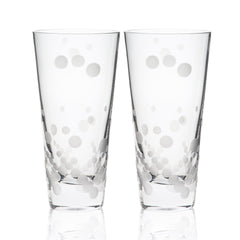 Chatham Pop highball etched crystal glasses from Caskata.