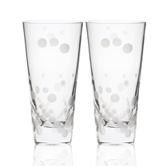 Chatham Pop highball etched crystal glasses from Caskata.
