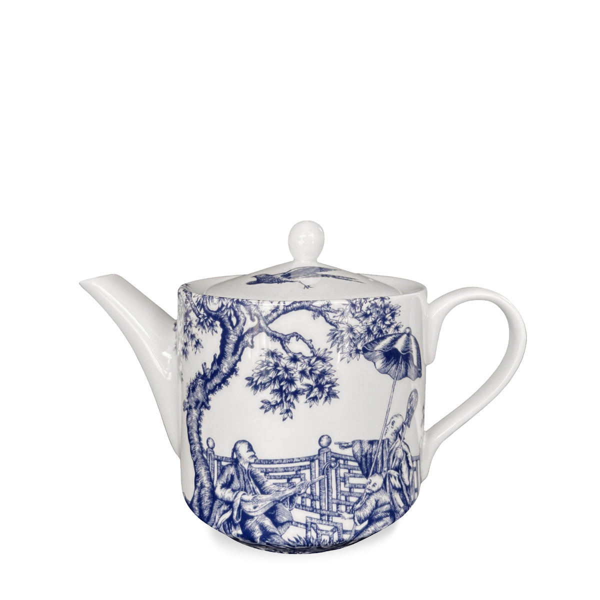 Chinoiserie Toile Petite Bone China Teapot from Caskata.