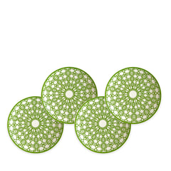 Newport Green Canapé Plates Boxed Set/4 - Caskata