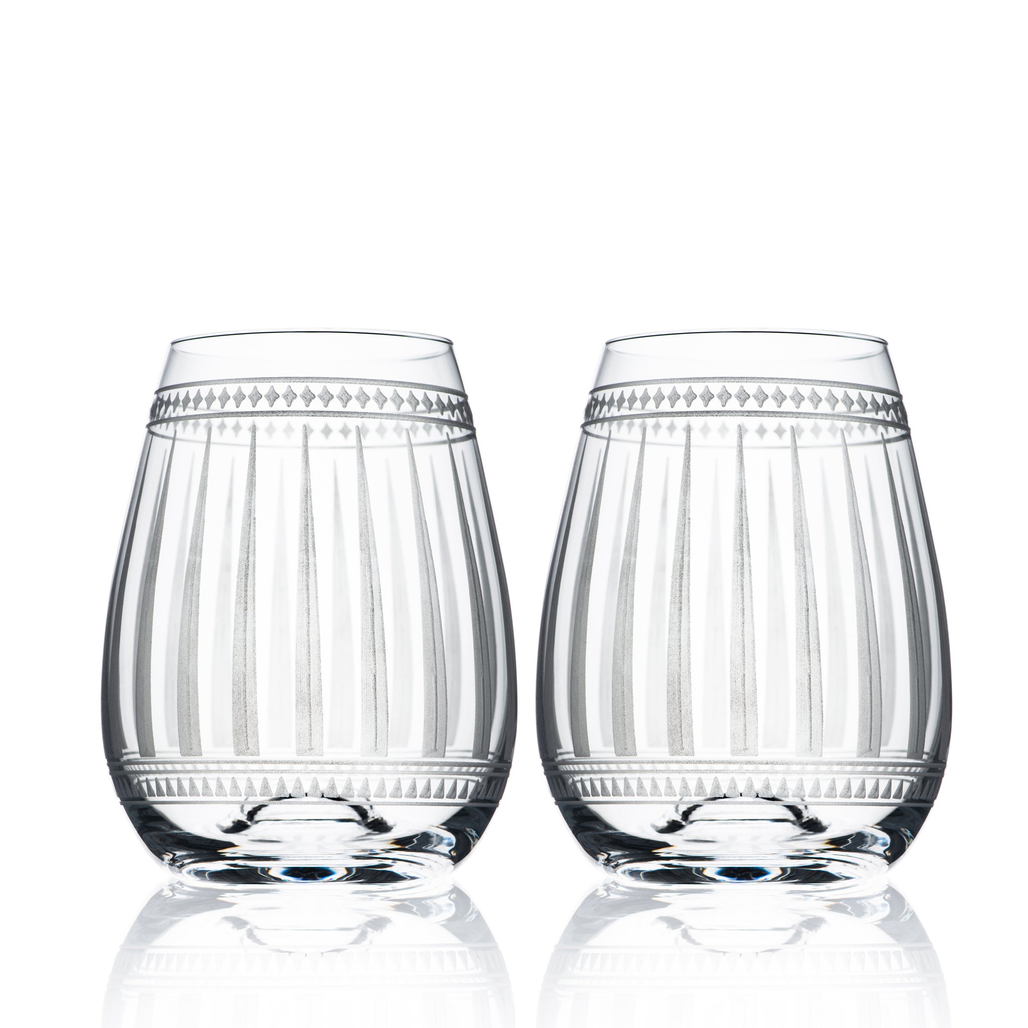Caskata Lucy Stemless Wine Glasses Set of 2