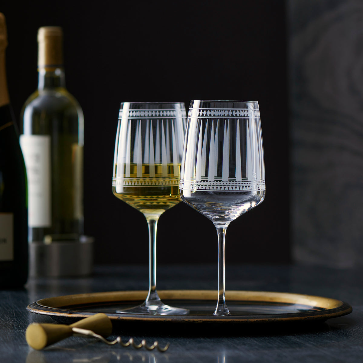 Marrakech White Wine Glasses Set/2 - Caskata