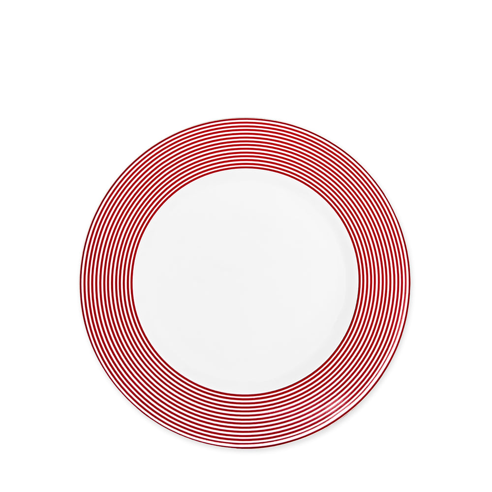 Newport Stripe Crimson Salad Plate