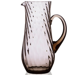 Quinn Mocha Brown Crystal Pitcher from Caskata