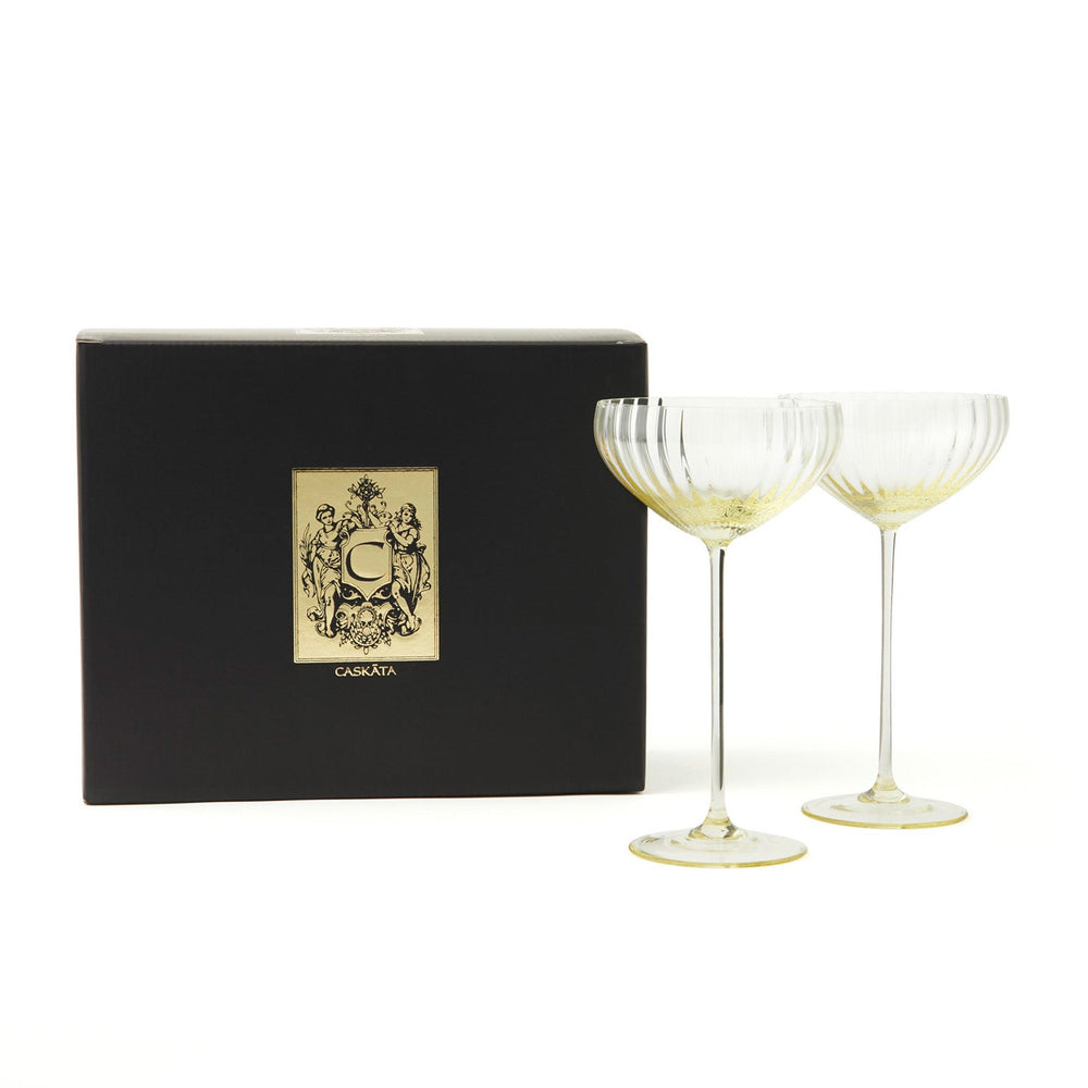 Quinn Citrine Coupe Glasses image 2