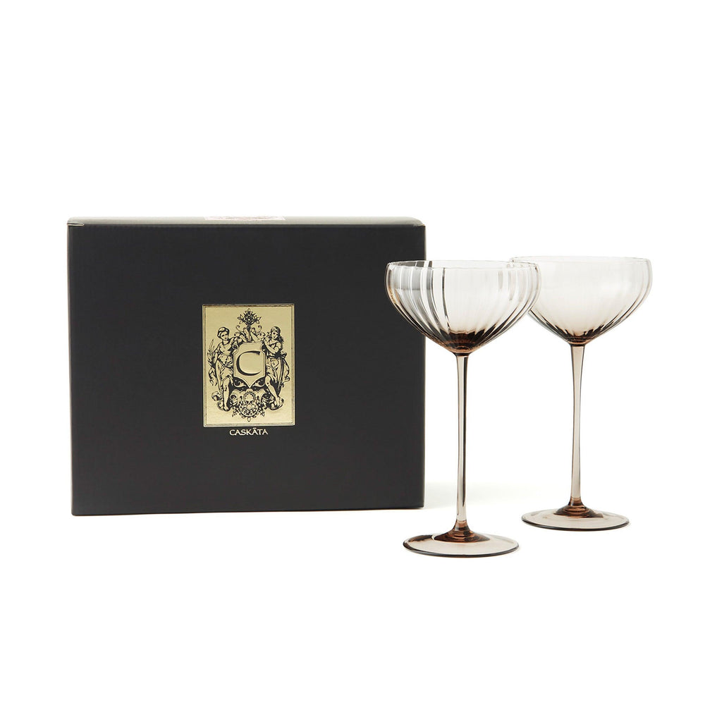Quinn Mocha Coupe Glasses image 3