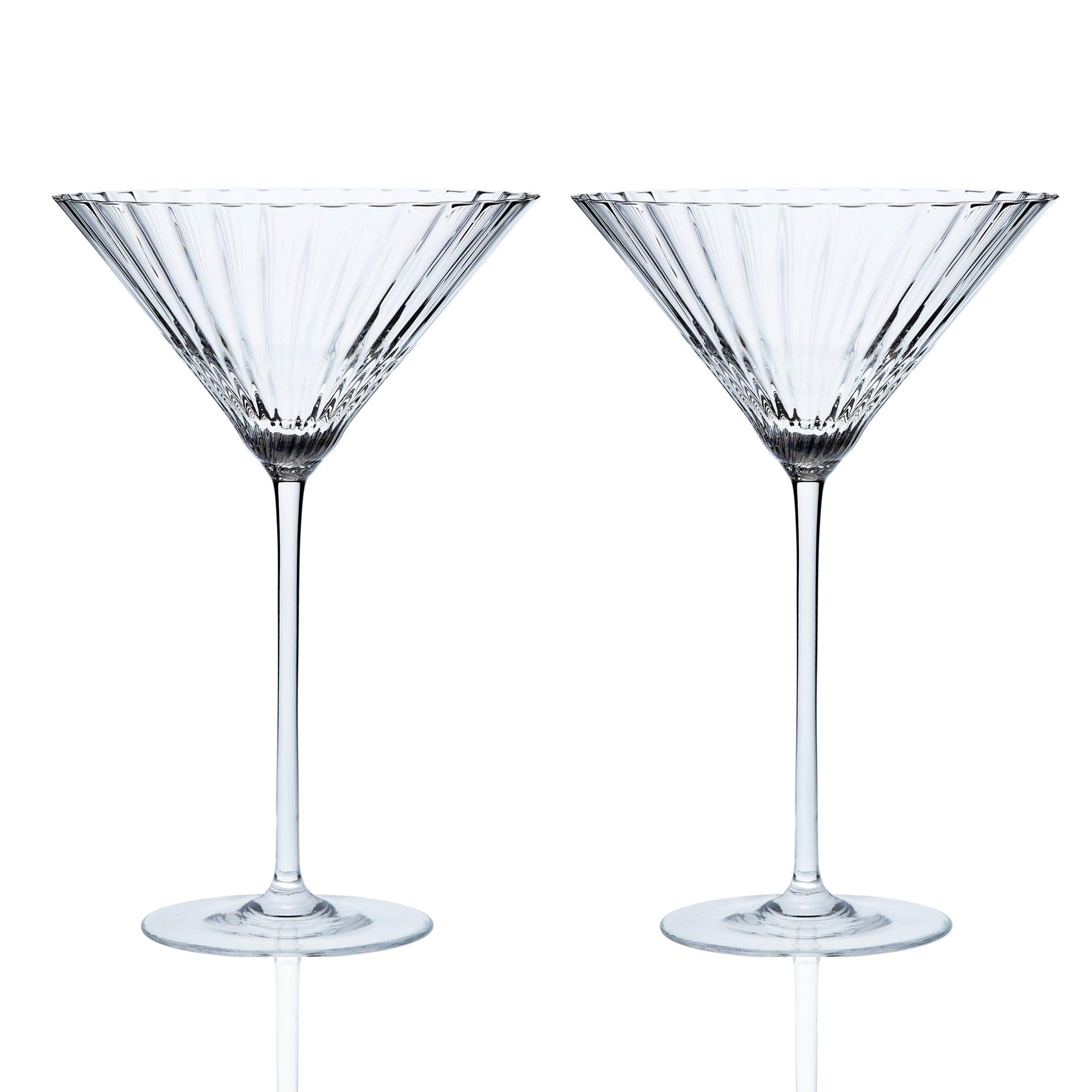 Quinn Stemware Martini Glass, in Clear- Caskata