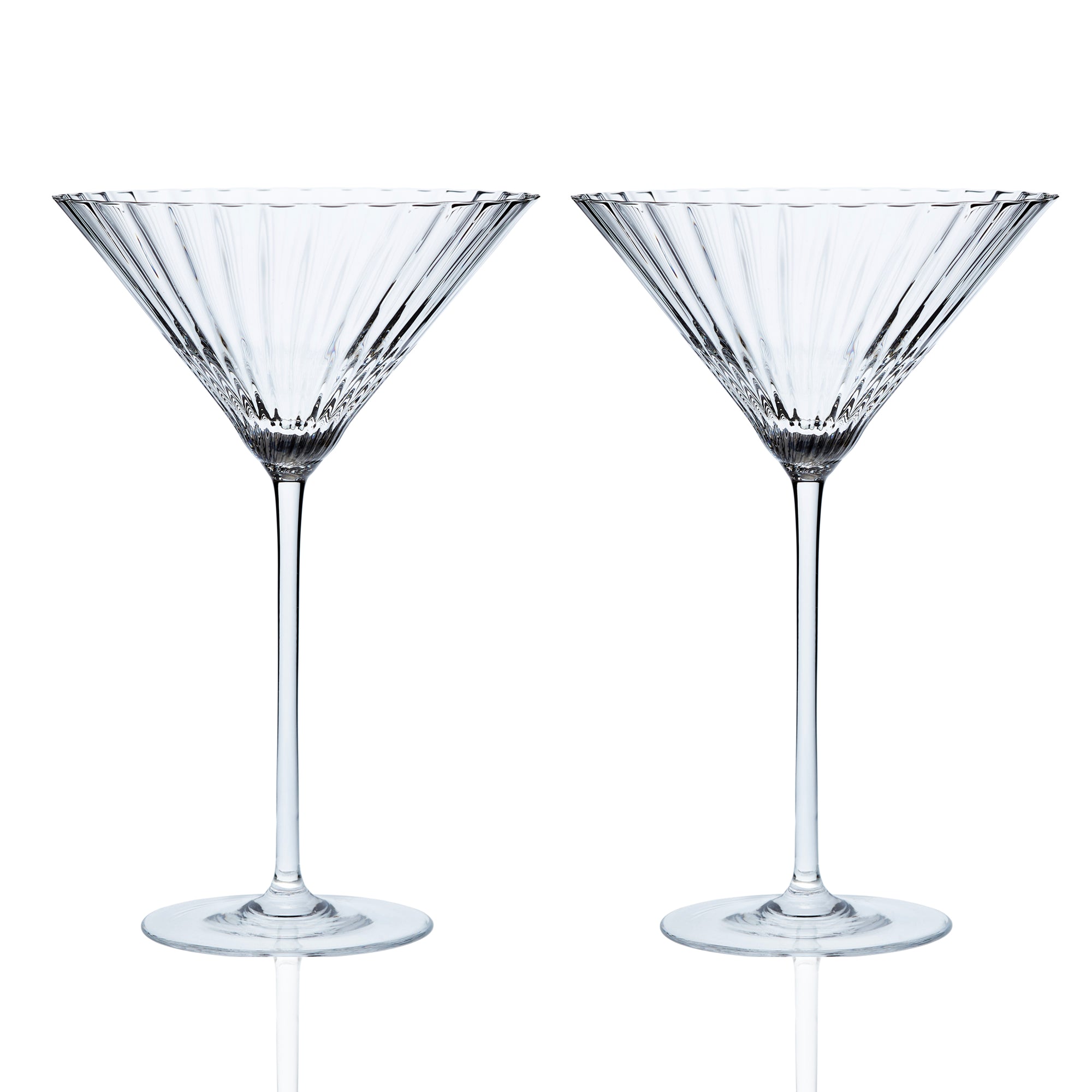 Quinn Stemware Martini Glass, in Clear- Caskata