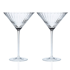 Quinn Stemware Martini Glass, in Clear- Caskata