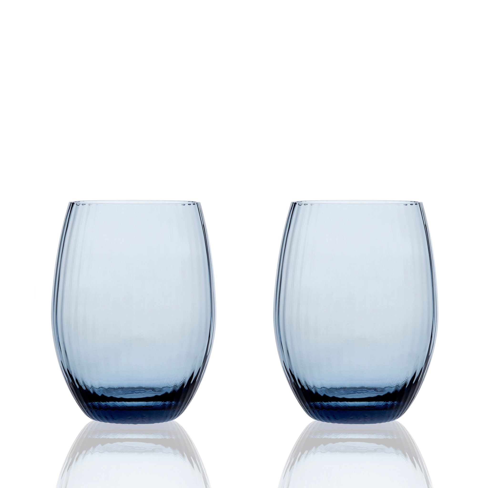 Glass 18oz Holiday Stemless Wine Glasses Set/4