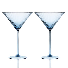 Quinn Stemware Martini Glass, in Ocean- Caskata