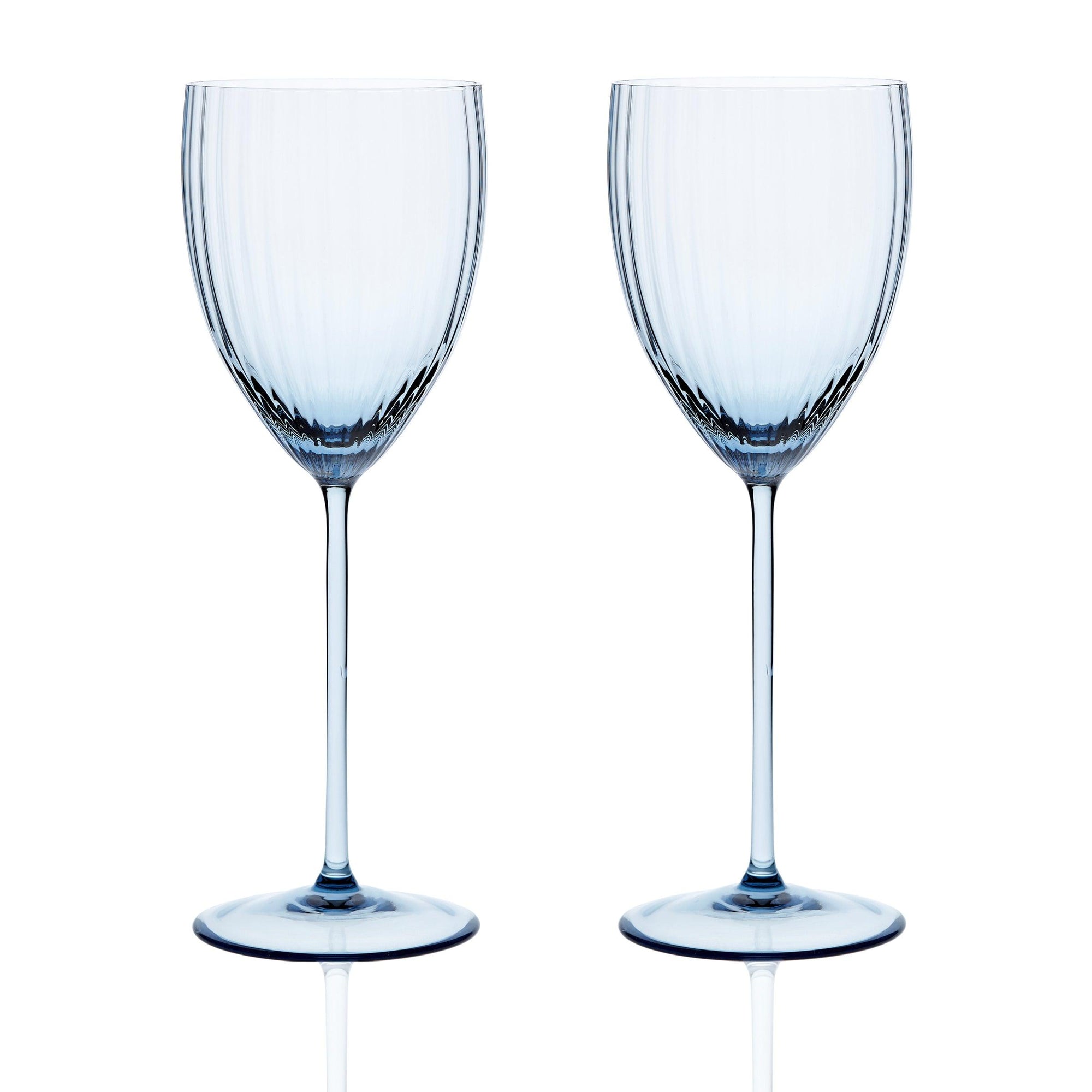 Quinn Stemware White Wine Glass, in Ocean- Caskata