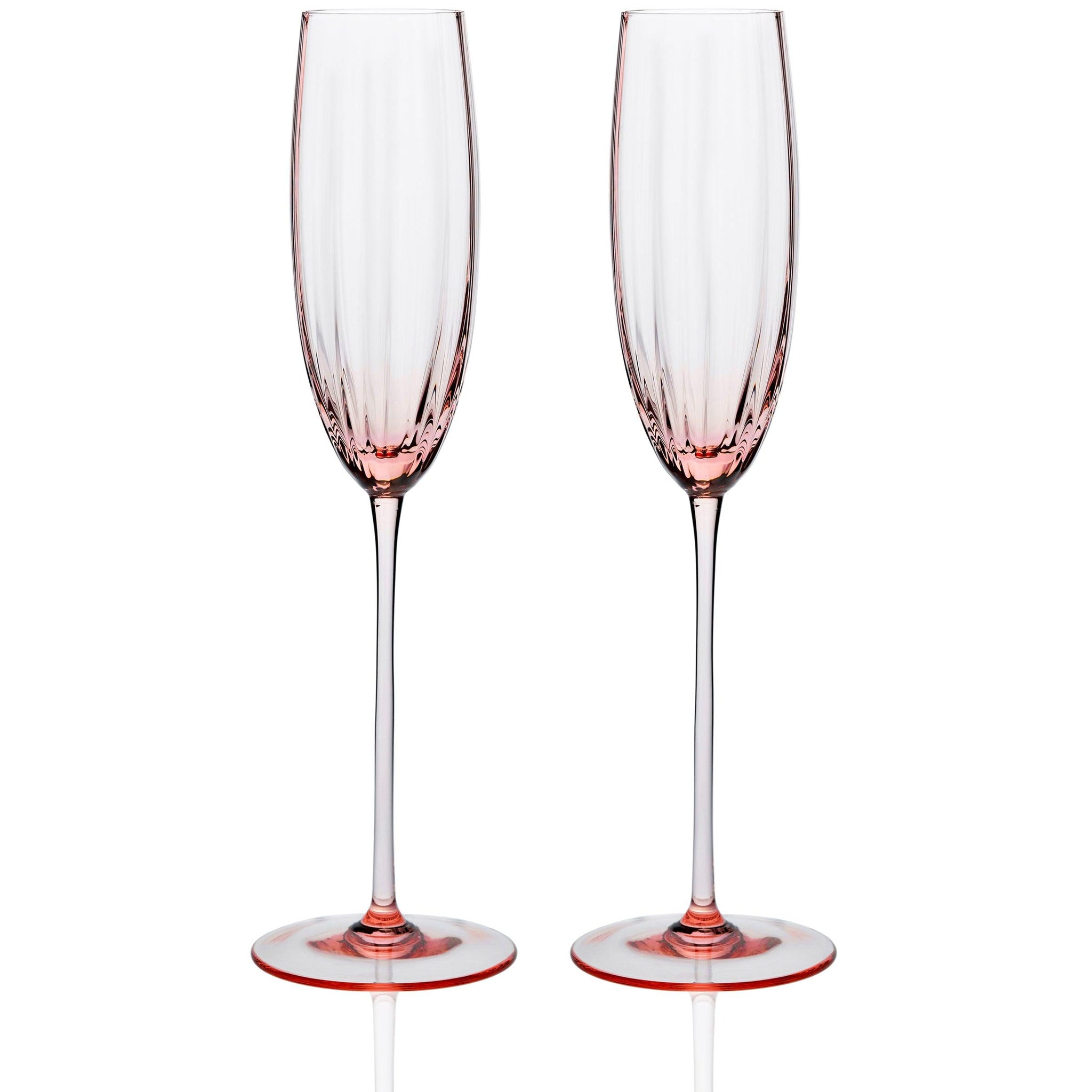 Small flute outlet glasses