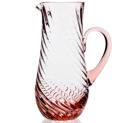 Quinn Optic Rose Crystal Pitcher from Caskata