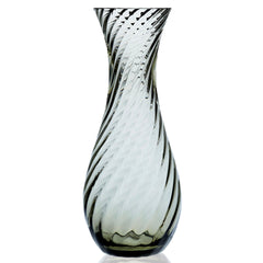 Quinn Optic Crystal Decanter or Carafe in Smoke Green from Caskata