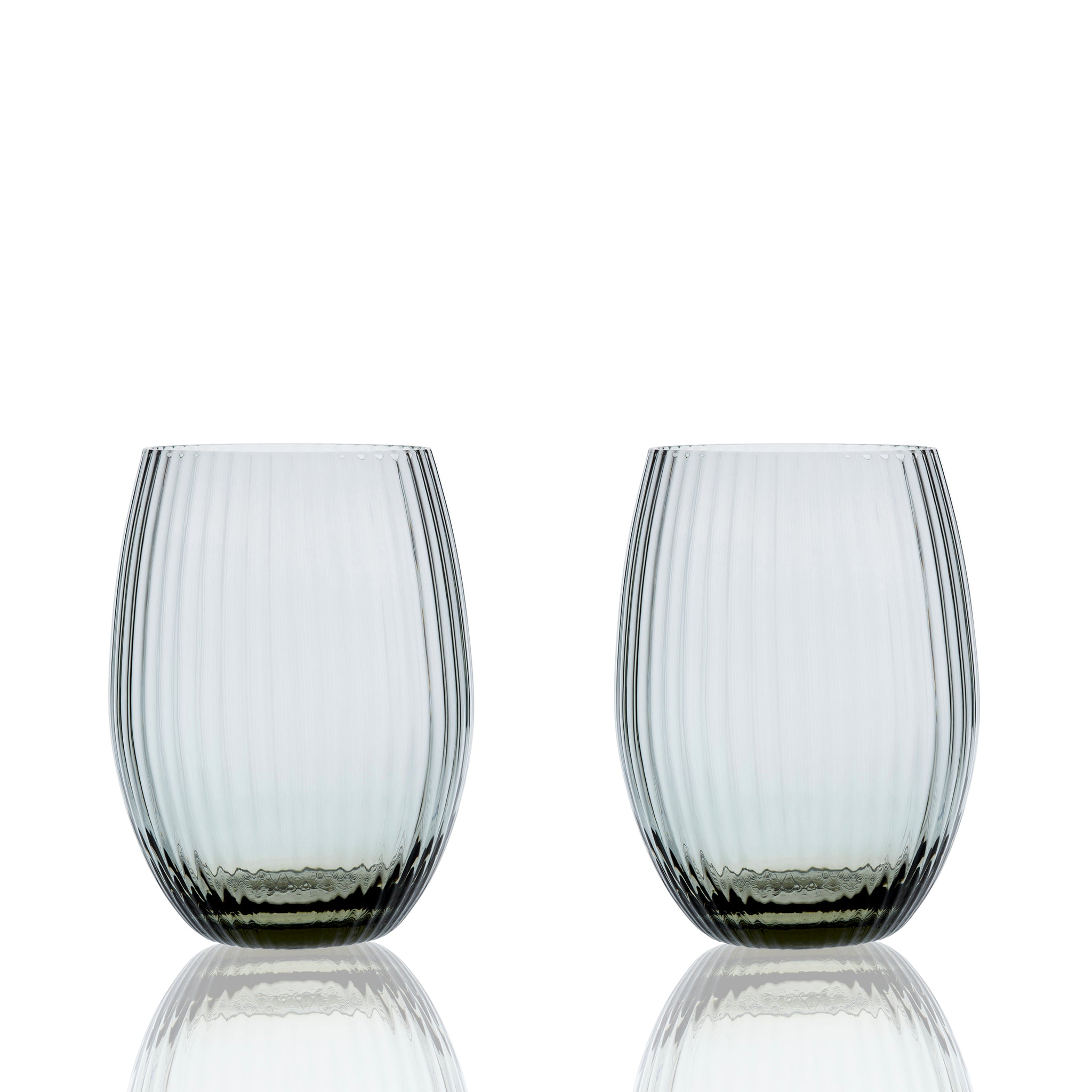 Caskata Quinn Smoke Martini Glasses Set of 2