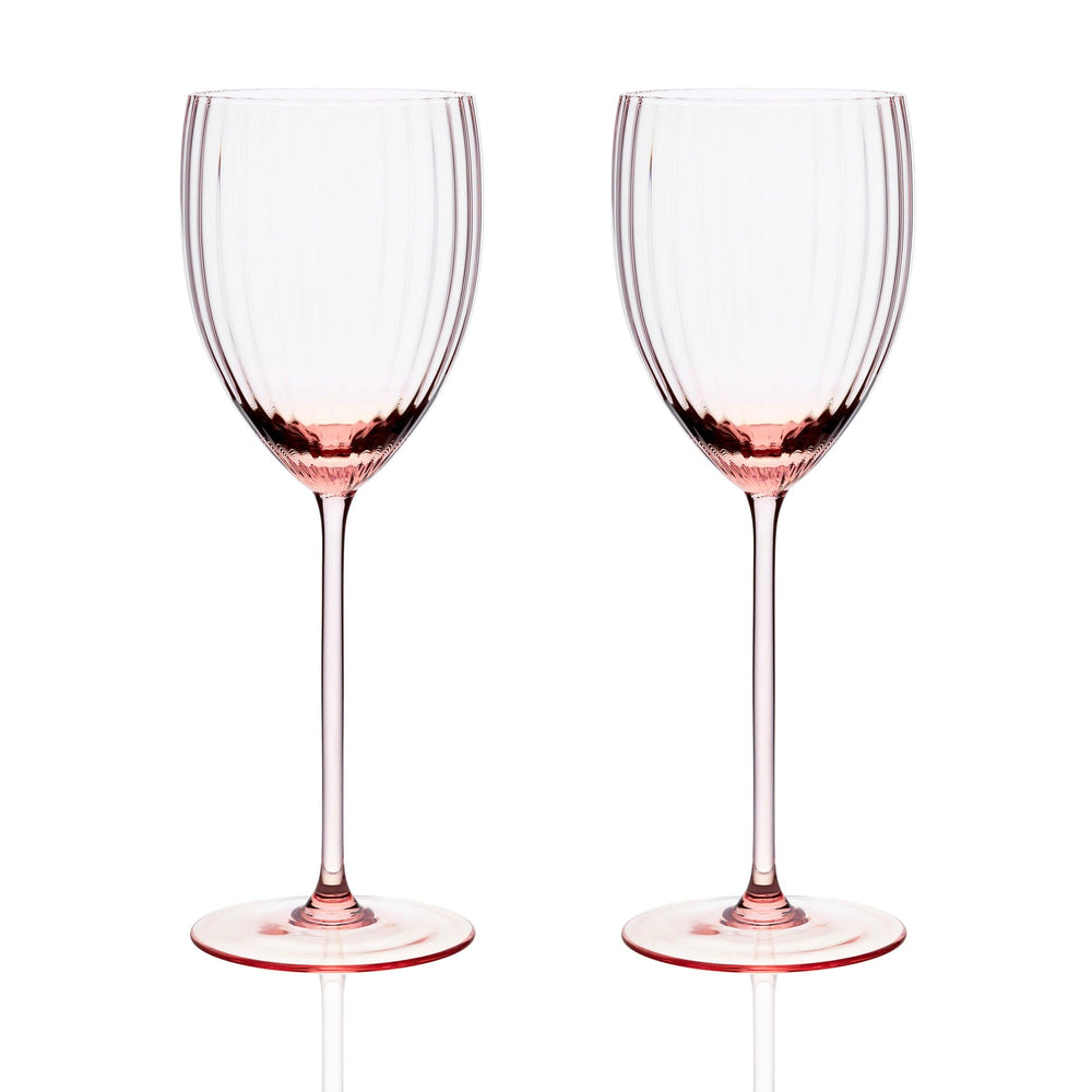Quinn Rose White Wine Glasses