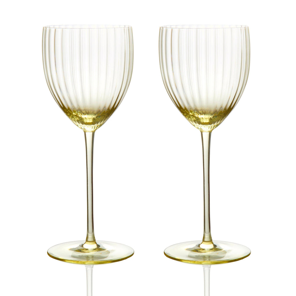 Quinn Citrine White Wine Glasses