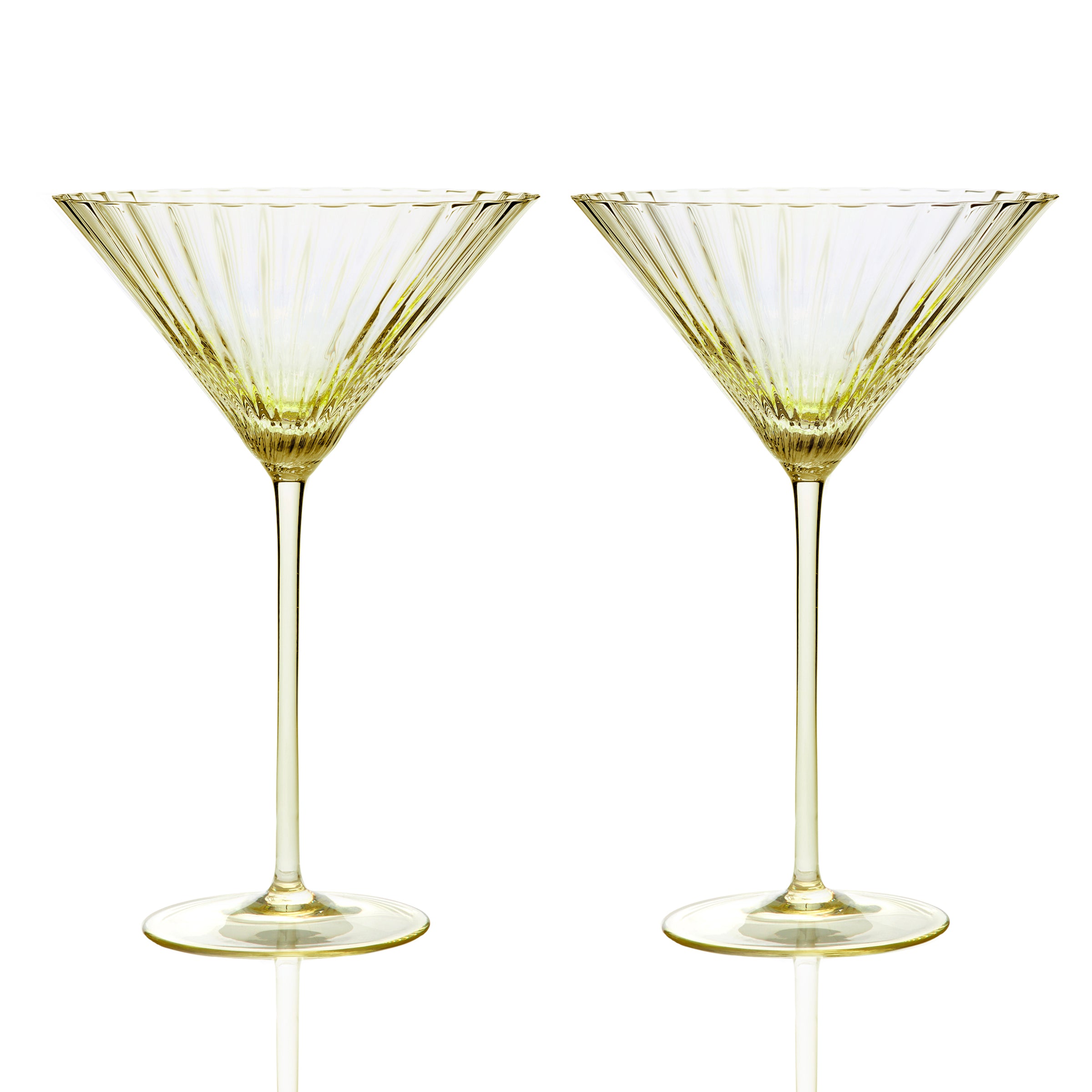 Caskata Quinn Mocha Martini Glasses Set of 2