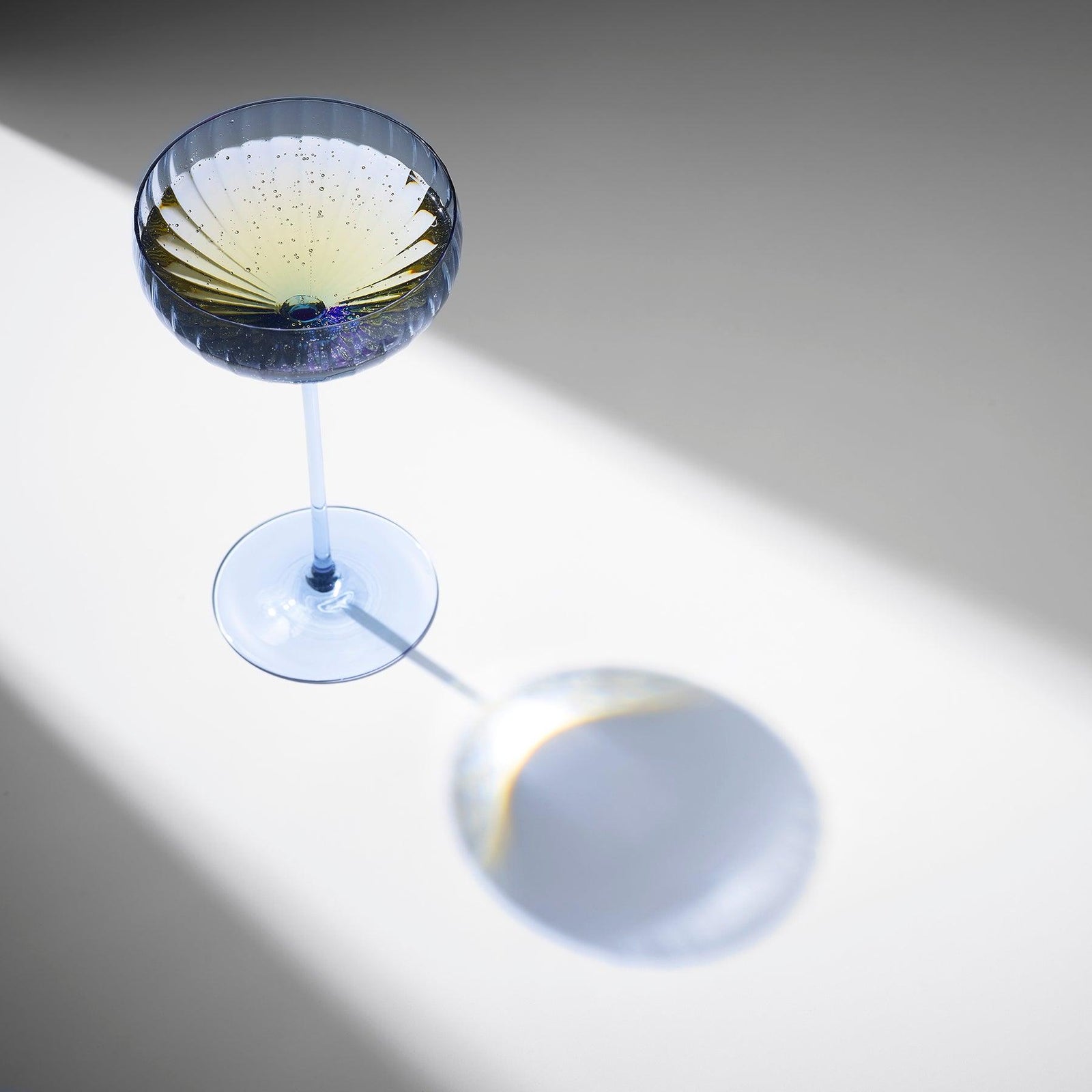 Quinn Stemware Coupe Glass, in Ocean- Caskata