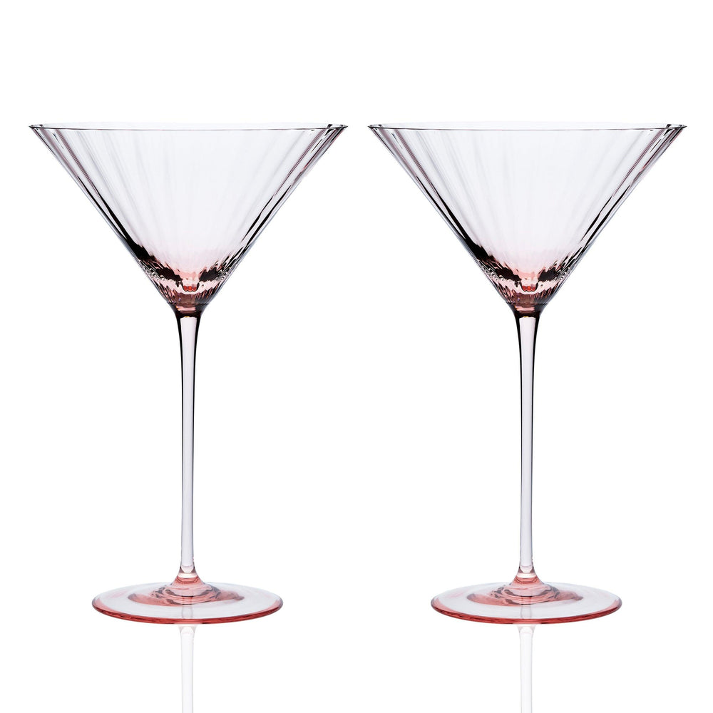 Quinn Rose Martini Glasses