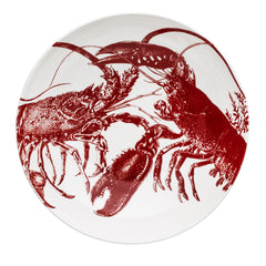 Lobster Red Wide Serving Bowl - Caskata