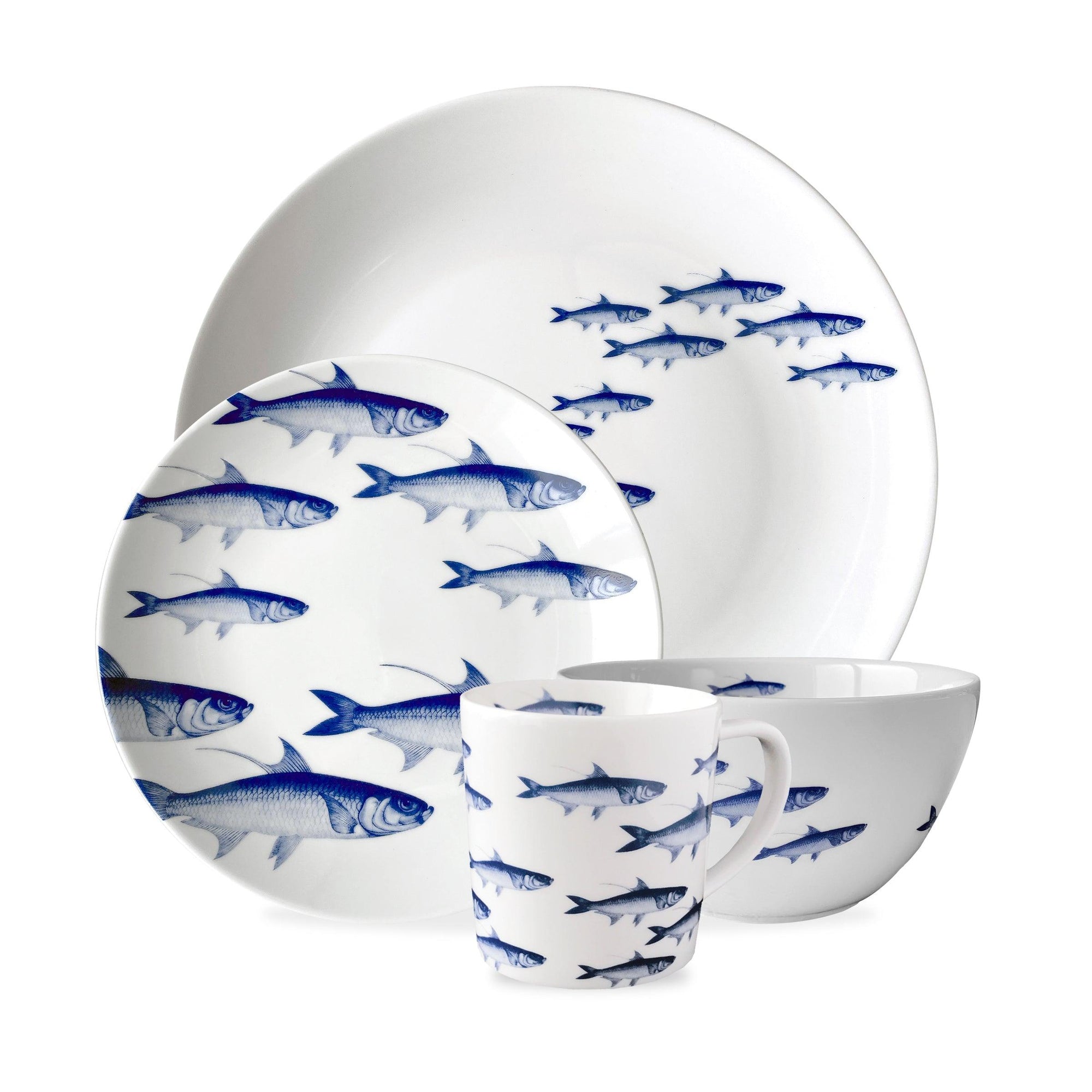 School of Fish 4-Piece Place Setting - Caskata