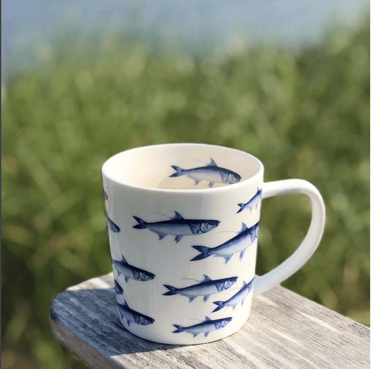 School of Fish Mug Blue - Caskata