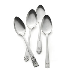 Vintage, silver-plated tablespoons, collected by Caskata.