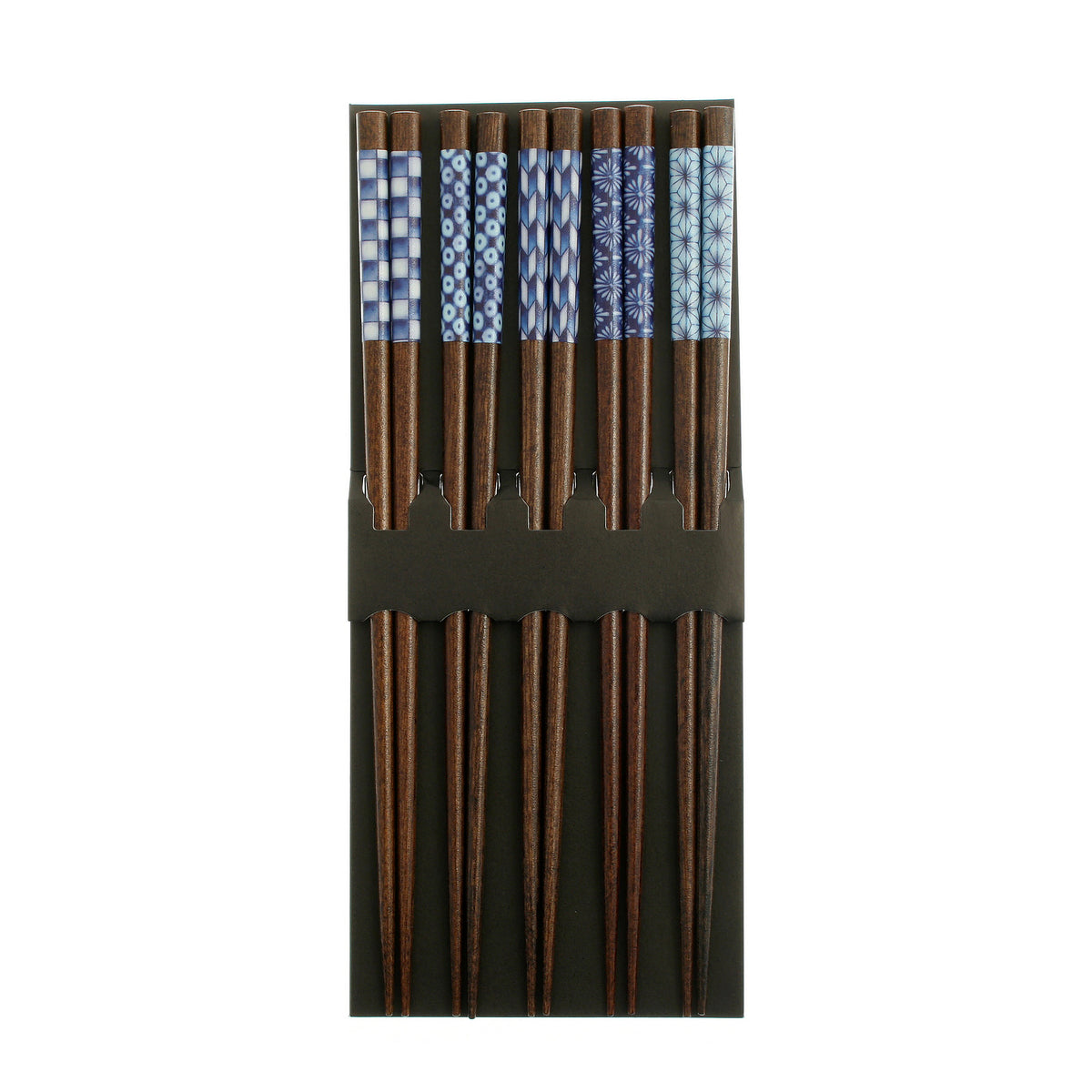 Yokohama dark wood chopsticks, set of 5 from Caskata.